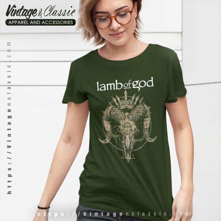 Lamb Of God Steam Skull Women TShirt Lamb Of God Steam Skull Women TShirt