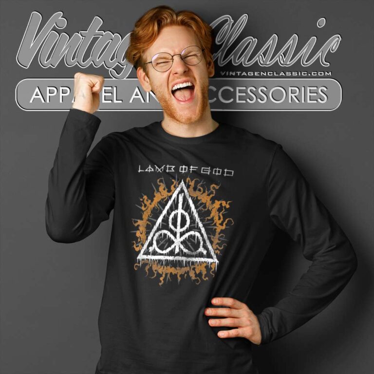 Lamb Of God Symbol And Sun Long Sleeve Tee Lamb Of God Symbol And Sun Long Sleeve Tee