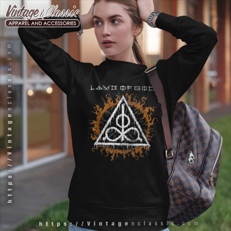 Lamb Of God Symbol And Sun Sweatshirt Lamb Of God Symbol And Sun Sweatshirt