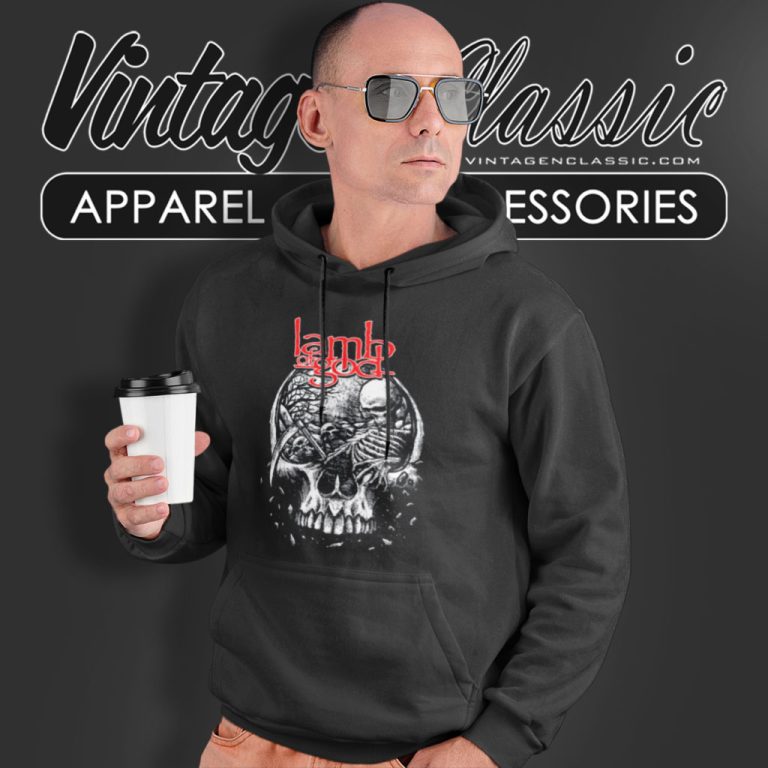 Lamb Of God Tomb Skull Hoodie Lamb Of God Tomb Skull Hoodie