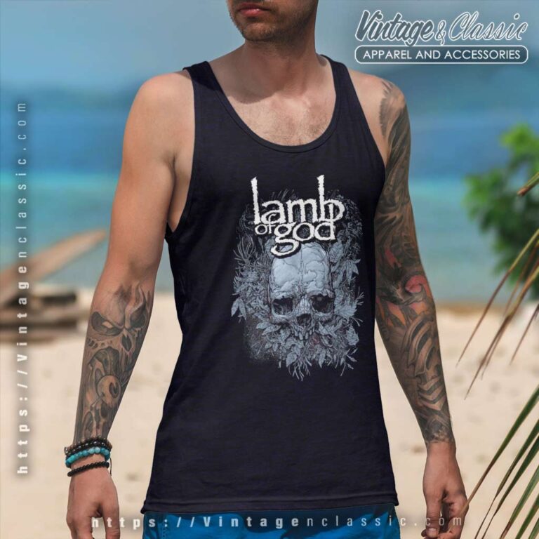 Lamb Of God Vans Skull Tank Top Racerback Lamb Of God Vans Skull Tank Top Racerback
