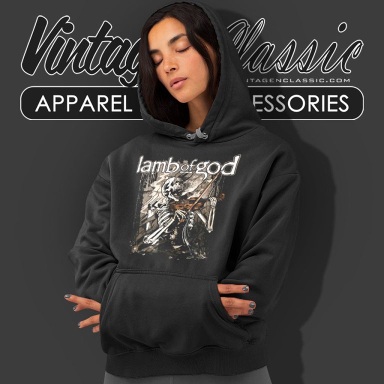 Lamb Of God Violin Skull Hoodie Lamb Of God Violin Skull Hoodie