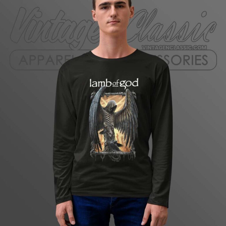 Lamb Of God Winged Death Long Sleeve Tee Lamb Of God Winged Death Long Sleeve Tee