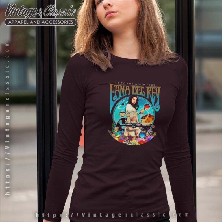 Lana Del Rey Shirt LA To The Moon Tour Long Sleeve Tee Lana Del Rey Shirt LA To The Moon Tour Long Sleeve Tee