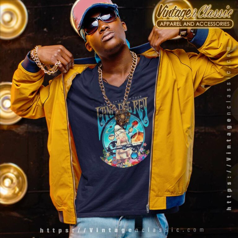 Lana Del Rey Shirt LA To The Moon Tour V Neck TShirt Lana Del Rey Shirt LA To The Moon Tour V Neck TShirt