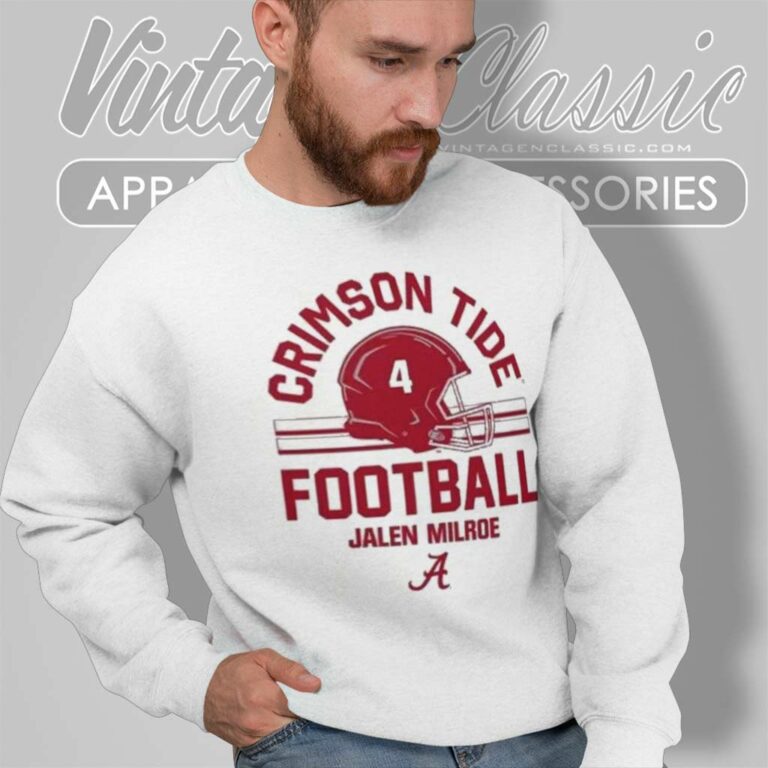 Lank Alabama Crimson Tide V2 Jalen Milroe Sweatshirt Lank Alabama Crimson Tide V2 Jalen Milroe Sweatshirt