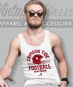 Lank Alabama Crimson Tide V2 Jalen Milroe Tank Top Racerback