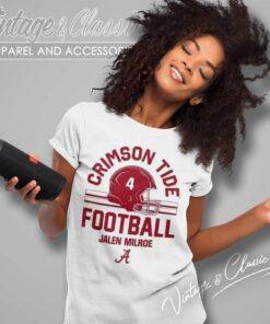 Lank Alabama Crimson Tide V2 Jalen Milroe Women TShirt