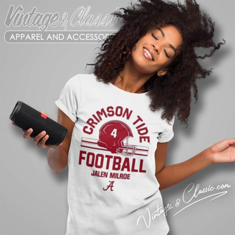 Lank Alabama Crimson Tide V2 Jalen Milroe Women TShirt Lank Alabama Crimson Tide V2 Jalen Milroe Women TShirt