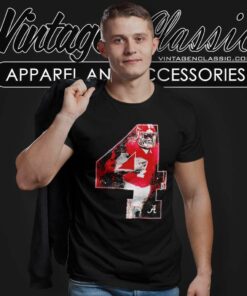 Lank Alabama Jalen Milroe No 4 Ncaa Football T Shirt