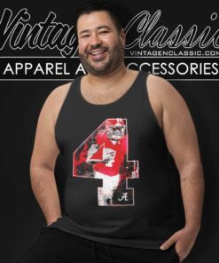 Lank Alabama Jalen Milroe No 4 Ncaa Football Tank Top Racerback