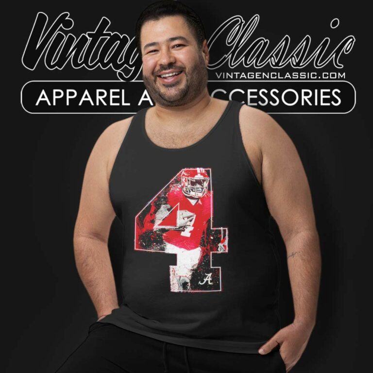 Lank Alabama Jalen Milroe No 4 Ncaa Football Tank Top Racerback Lank Alabama Jalen Milroe No 4 Ncaa Football Tank Top Racerback