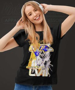 Larry Jackson Baltimore Ravens Super Bowl Signature Women TShirt