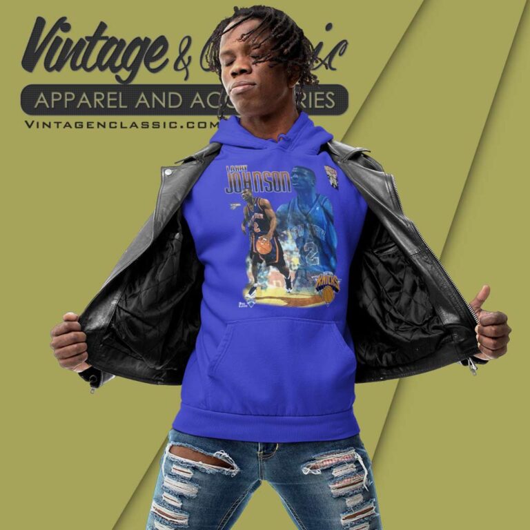 Larry Johnson Pro Player New York Knicks Player Hoodie Larry Johnson Pro Player New York Knicks Player Hoodie