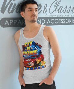 Larry The Cable Guy Git R Done Racing Nascar Tank Top Racerback