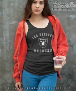 Las Oakland Raiders Forever A Fan Tank Top Racerback