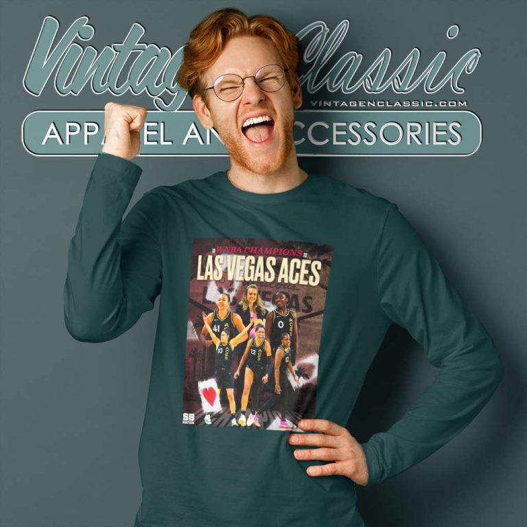 Las Vegas Aces 2023 Wnba Champions Long Sleeve Tee Las Vegas Aces 2023 Wnba Champions Long Sleeve Tee