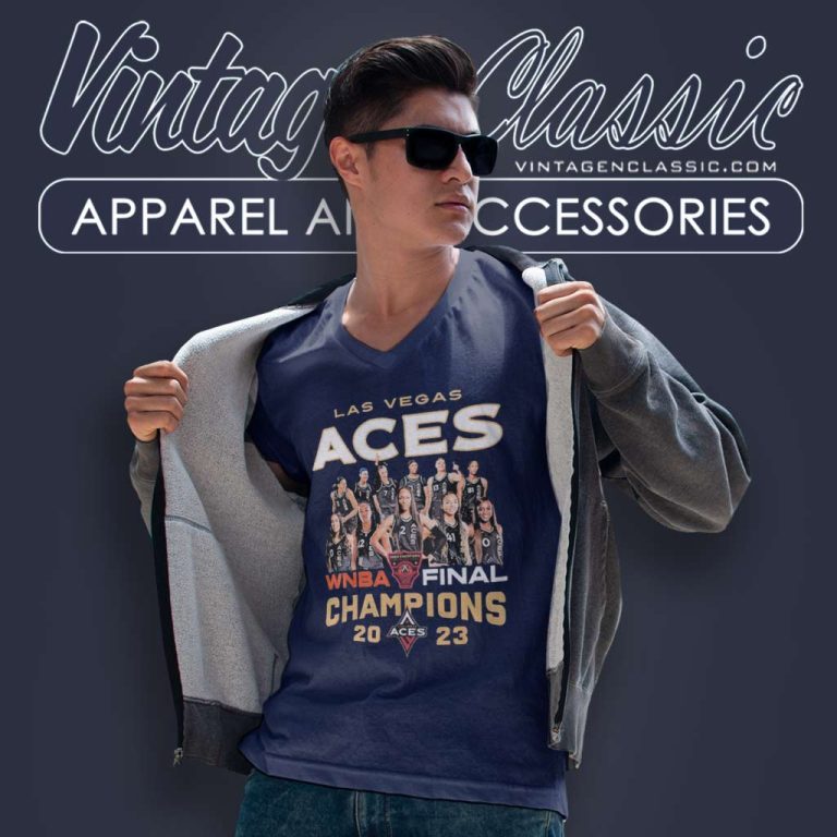 Las Vegas Aces Wnba Final Champions 2023 V Neck TShirt Las Vegas Aces Wnba Final Champions 2023 V Neck TShirt