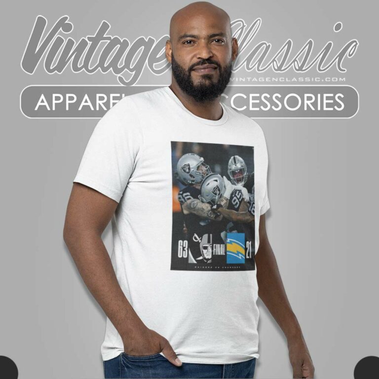 Las Vegas Raiders 63 21 Chargers T Shirt Las Vegas Raiders 63 21 Chargers T Shirt