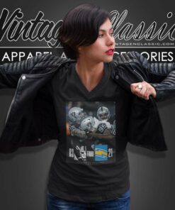 Las Vegas Raiders 63 21 Chargers V Neck TShirt