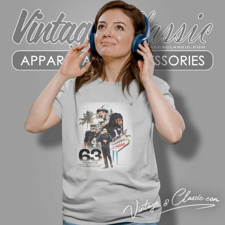 Las Vegas Raiders 63 Points Shirt Most Points In Raider History Women TShirt Las Vegas Raiders 63 Points Shirt Most Points In Raider History Women TShirt