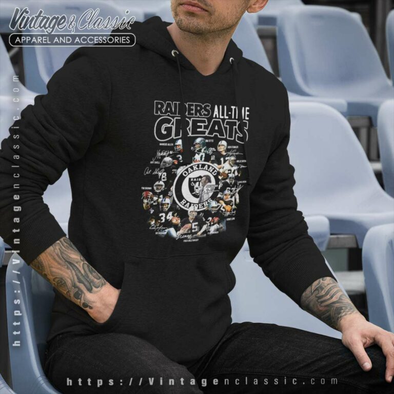 Las Vegas Raiders All Time Greats Black Hoodie Las Vegas Raiders All Time Greats Black Hoodie