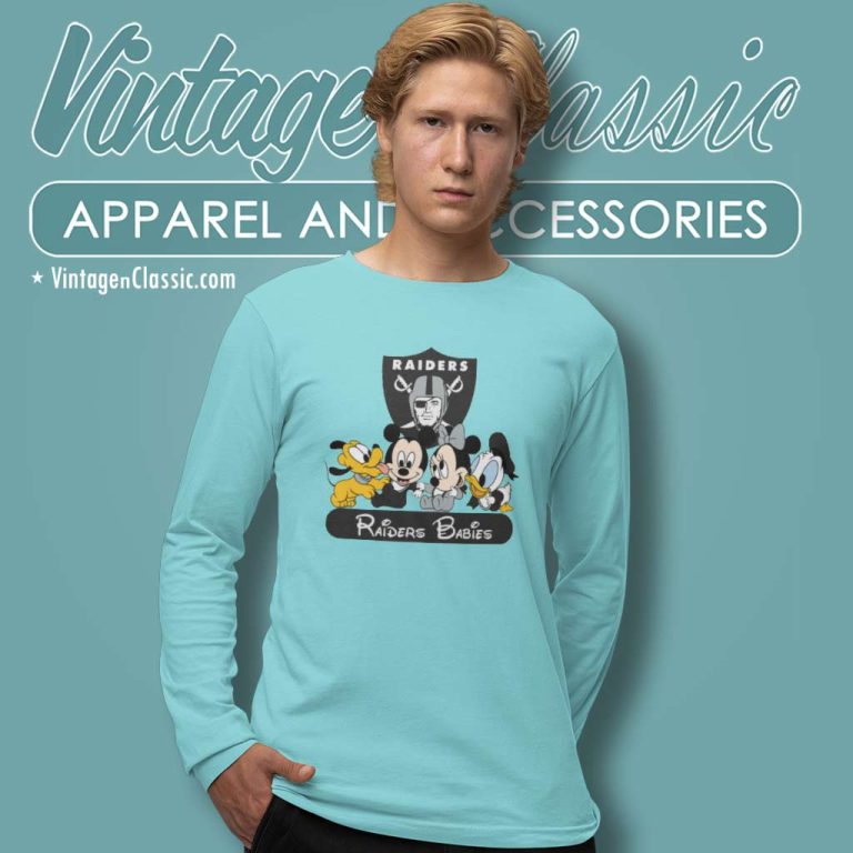 Las Vegas Raiders Babies Disney Long Sleeve Tee Las Vegas Raiders Babies Disney Long Sleeve Tee