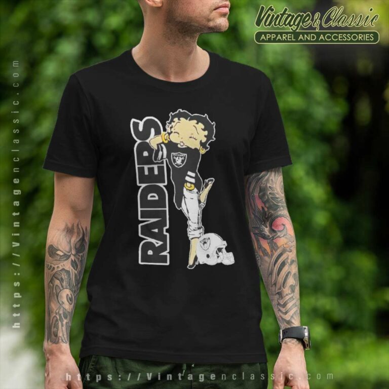 Las Vegas Raiders Betty Boop Fan T Shirt Las Vegas Raiders Betty Boop Fan T Shirt