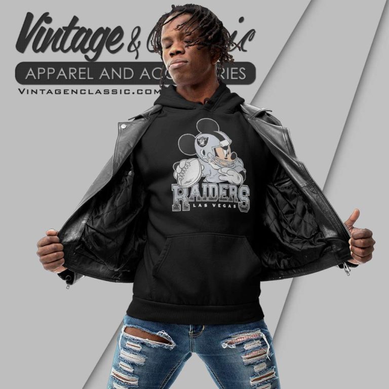 Las Vegas Raiders Disney Mickey Hoodie Las Vegas Raiders Disney Mickey Hoodie