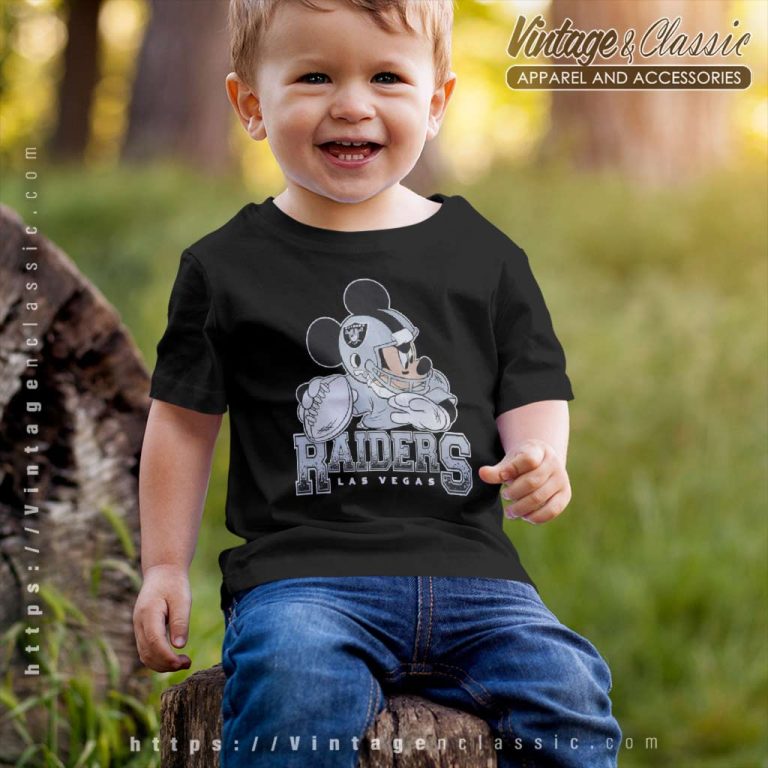 Las Vegas Raiders Disney Mickey Kids T Shirt Las Vegas Raiders Disney Mickey Kids T Shirt