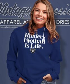 Las Vegas Raiders Football Is Life 2024 Logo Hoodie