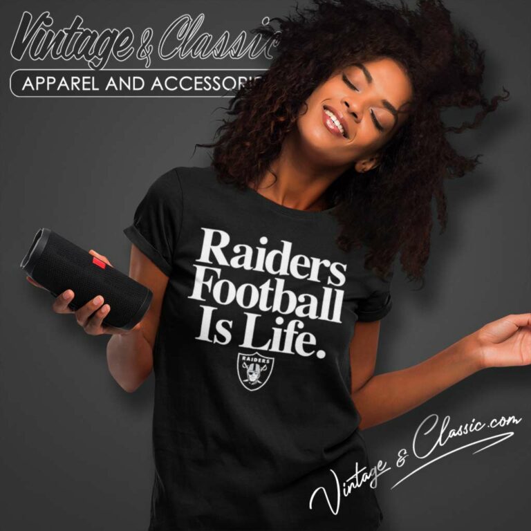Las Vegas Raiders Football Is Life 2024 Logo Women TShirt Las Vegas Raiders Football Is Life 2024 Logo Women TShirt