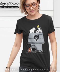 Las Vegas Raiders Football Snoopy Woodstock The Peanuts Women TShirt