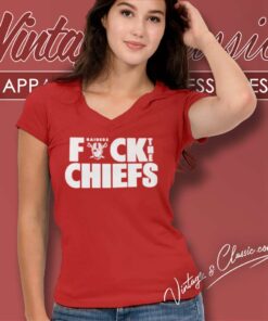 Las Vegas Raiders Fuck The Chiefs V Neck TShirt