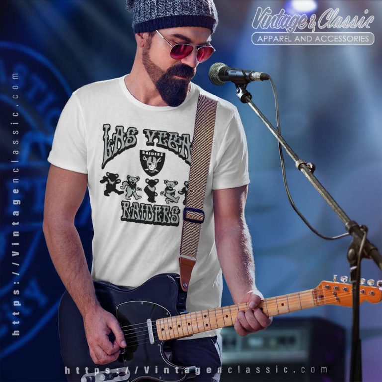 Las Vegas Raiders Grateful Dead Dancing Bears T Shirt Las Vegas Raiders Grateful Dead Dancing Bears T Shirt