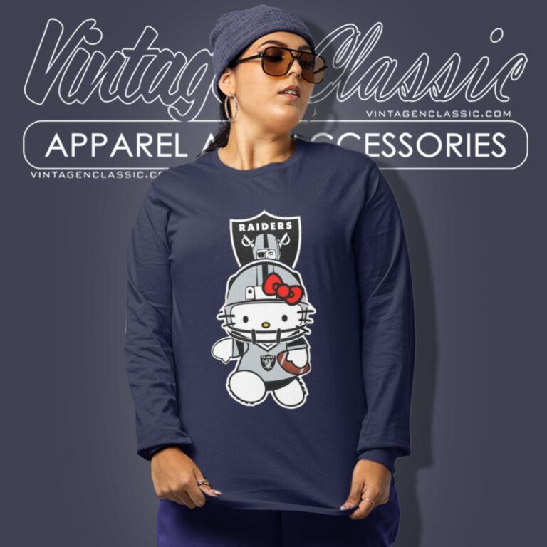 Las Vegas Raiders Hello Kitty Long Sleeve Tee Las Vegas Raiders Hello Kitty Long Sleeve Tee