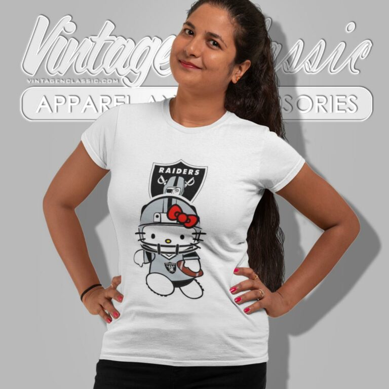 Las Vegas Raiders Hello Kitty Women T Shirt Las Vegas Raiders Hello Kitty Women T Shirt