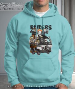Las Vegas Raiders Horror Movies Characters Halloween Shirt Hoodie