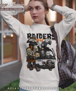 Las Vegas Raiders Horror Movies Characters Halloween Shirt Sweatshirt