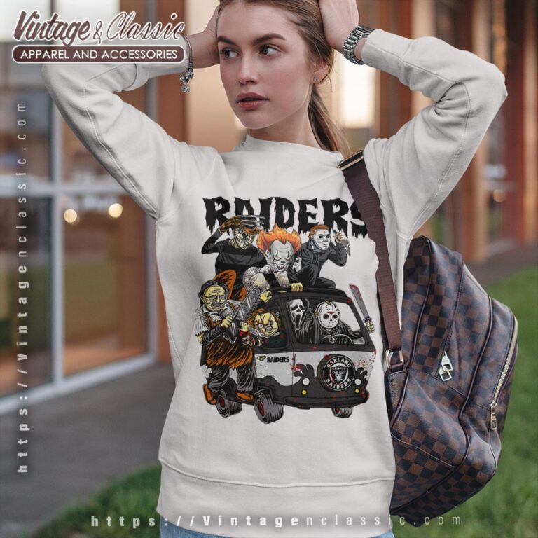 Las Vegas Raiders Horror Movies Characters Halloween Shirt Sweatshirt Las Vegas Raiders Horror Movies Characters Halloween Shirt Sweatshirt