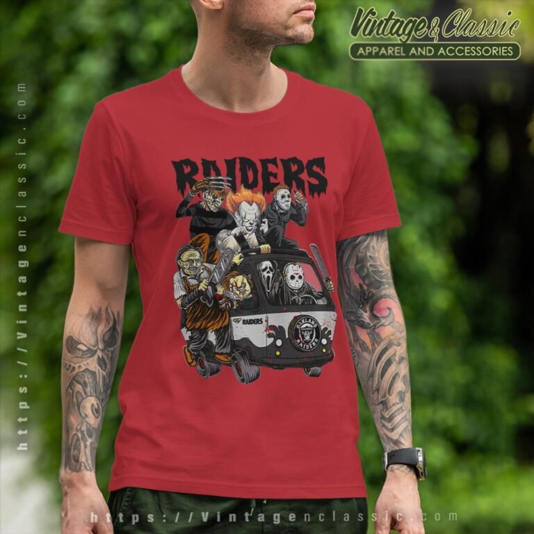 Las Vegas Raiders Horror Movies Characters Halloween Shirt T shirt Las Vegas Raiders Horror Movies Characters Halloween Shirt T shirt
