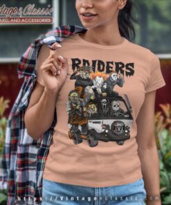 Las Vegas Raiders Horror Movies Characters Halloween Shirt