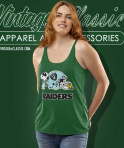 Las Vegas Raiders Joe Cool Snoopy Woodstock Tank Top Racerback