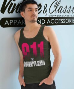 Las Vegas Raiders Nfl 911 Will Never Forget Tank Top Racerback