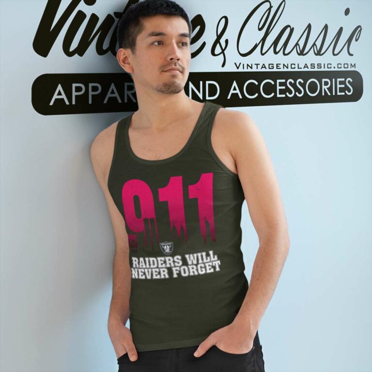Las Vegas Raiders Nfl 911 Will Never Forget Tank Top Racerback Las Vegas Raiders Nfl 911 Will Never Forget Tank Top Racerback