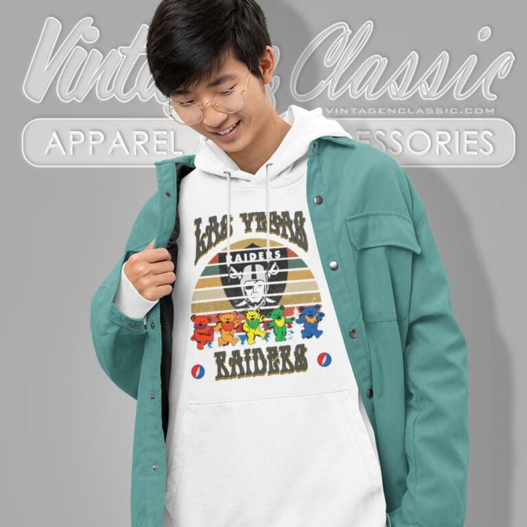 Las Vegas Raiders Nfl Grateful Dancing Bears Retro Hoodie Las Vegas Raiders Nfl Grateful Dancing Bears Retro Hoodie