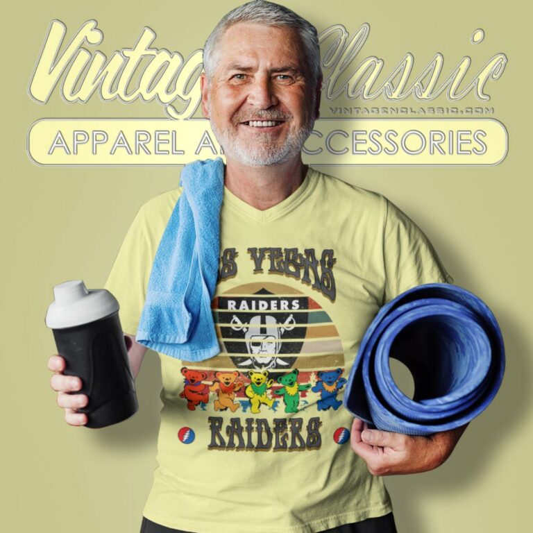 Las Vegas Raiders Nfl Grateful Dancing Bears Retro V Neck TShirt Las Vegas Raiders Nfl Grateful Dancing Bears Retro V Neck TShirt