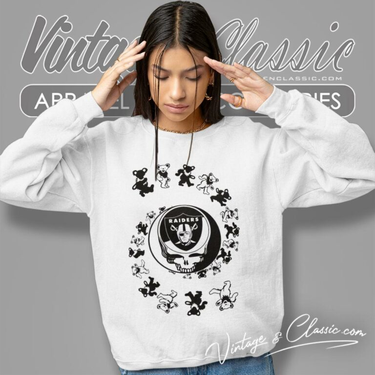 Las Vegas Raiders Nfl Grateful Dancing Bears Sweatshirt Las Vegas Raiders Nfl Grateful Dancing Bears Sweatshirt