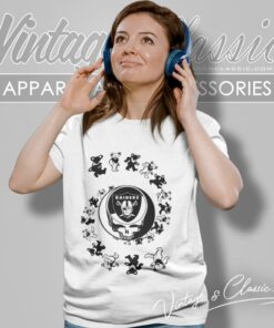 Las Vegas Raiders Nfl Grateful Dancing Bears Women T Shirt