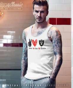 Las Vegas Raiders Peace Love Tank Top Racerback